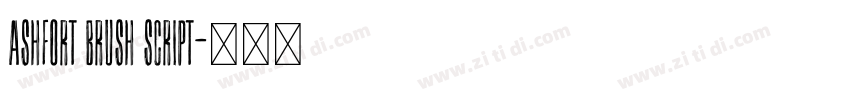 Ashfort Brush Script字体转换